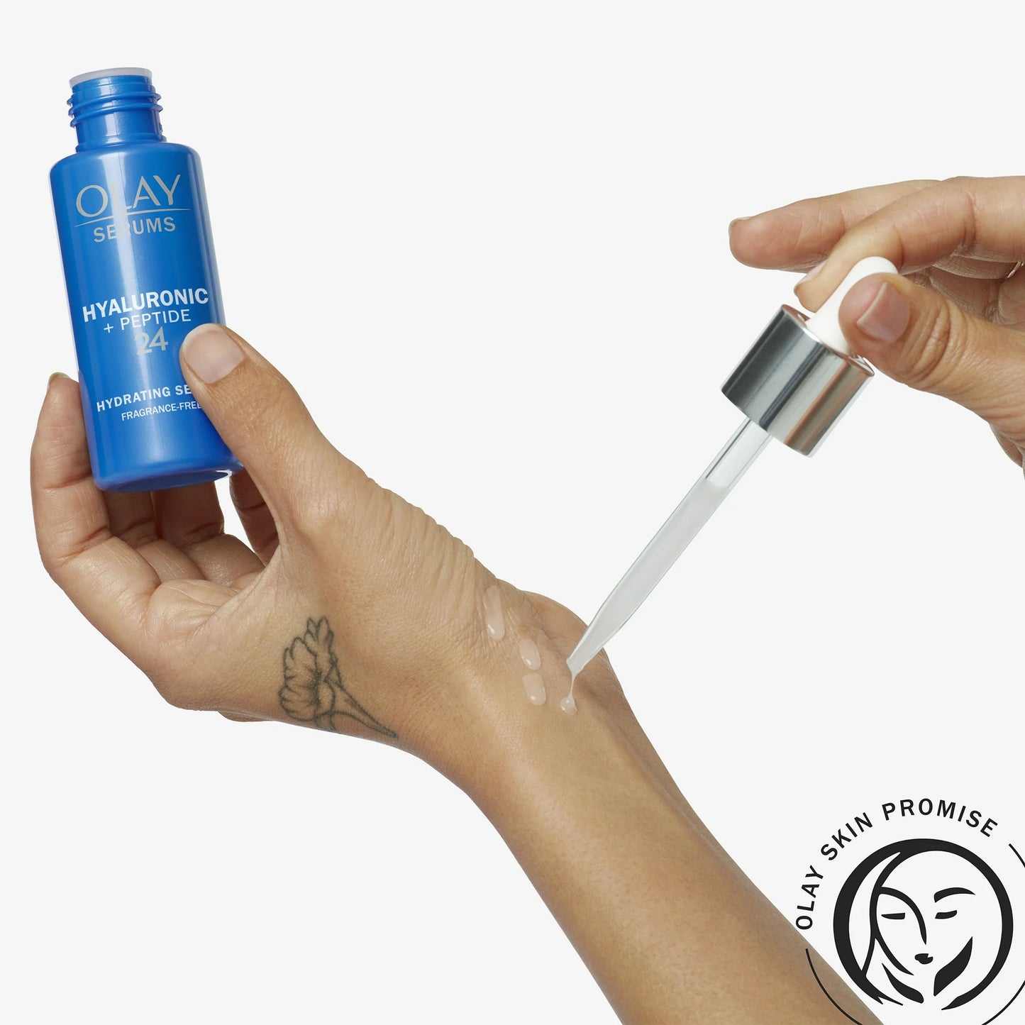 Olay Hyaluronic + Peptide 24 Hydrating Face Serum- (40ml)