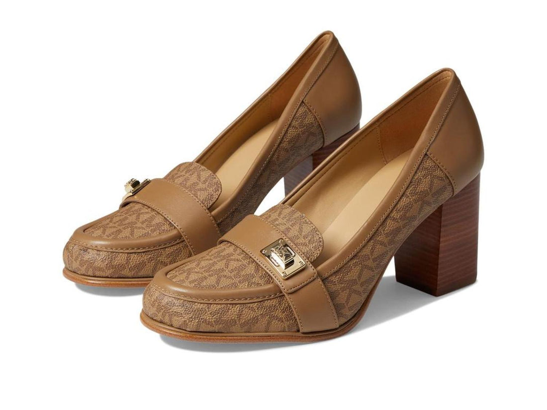 Michael Kors Padma Logo and Leather Loafer.Size 9.5