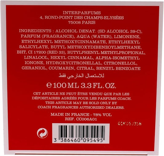 Coach Poppy Eau de Parfum Women's Fragrance Floral Fruity 30ml