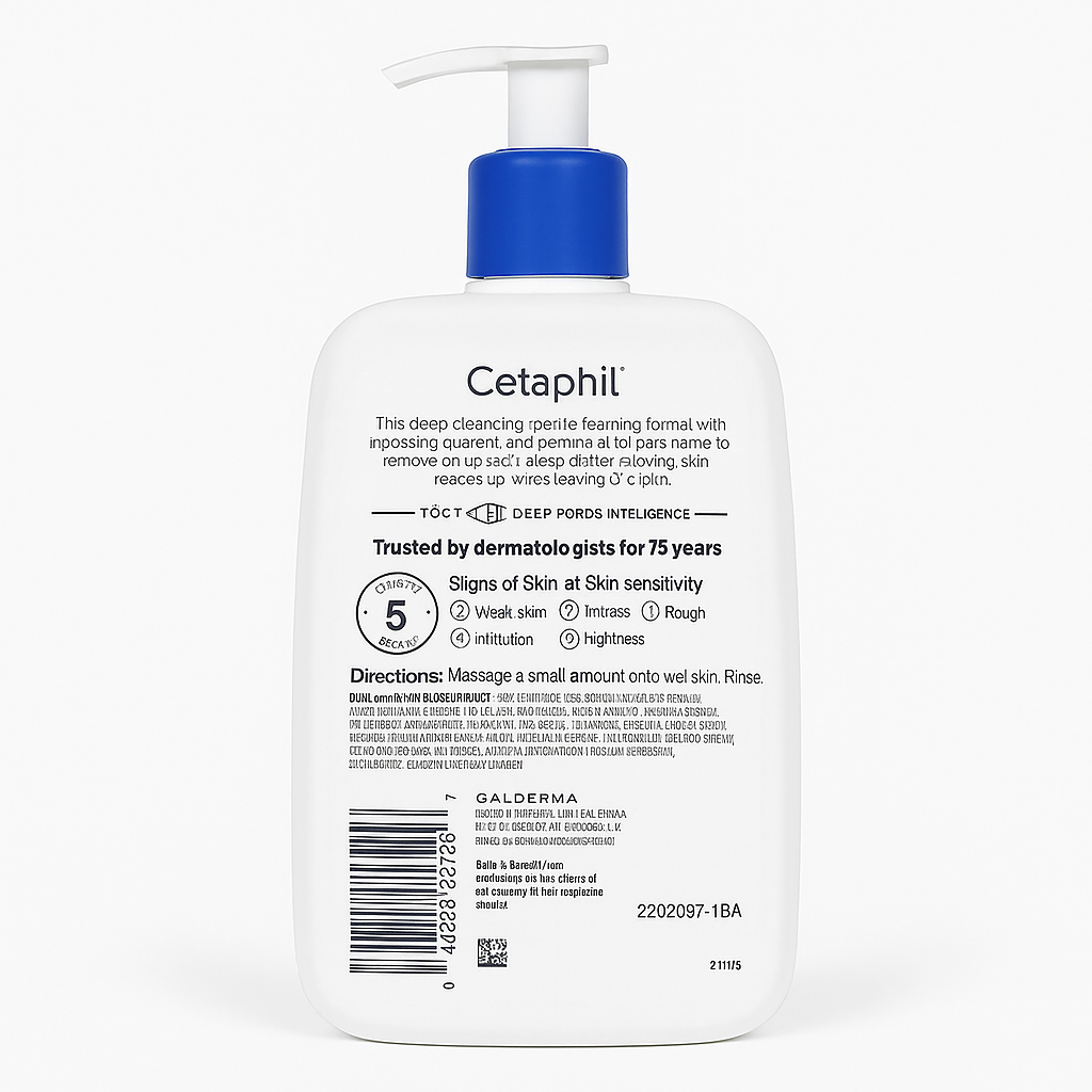 Cetaphil Daily Facial Cleanser — Gentle Skin Cleanser — (473 mL / 16 fl oz)
