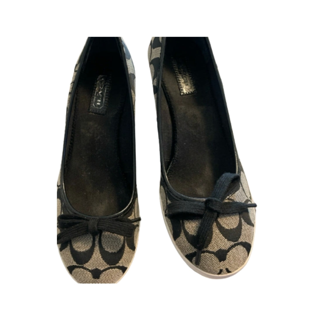 Coach Signature Canvas Wedges