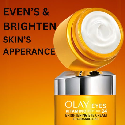 Olay Eyes Vitamin C + Peptide 24 Eye Cream, Fragrance-Free 15ml (0.5 oz)
