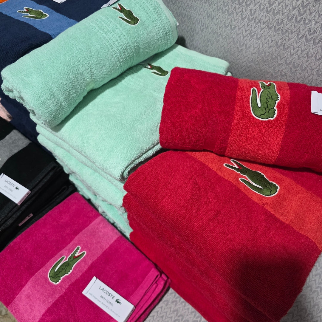 Lacoste Bath Towel Cotton 30 x 52 inches