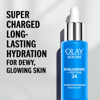 Olay Hyaluronic + Peptide 24 Hydrating Face Serum- (40ml)