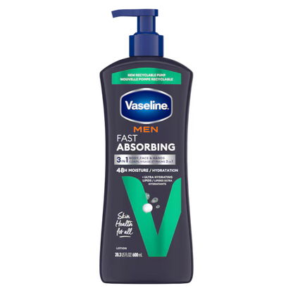 Vaseline Men Fast Absorbing Body Lotion-(600ml)