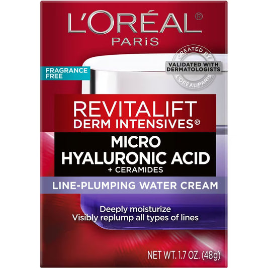 Loreal Revitalift Micro Hyaluronic Acid, Ceramides Plumping Cream-( 48g)