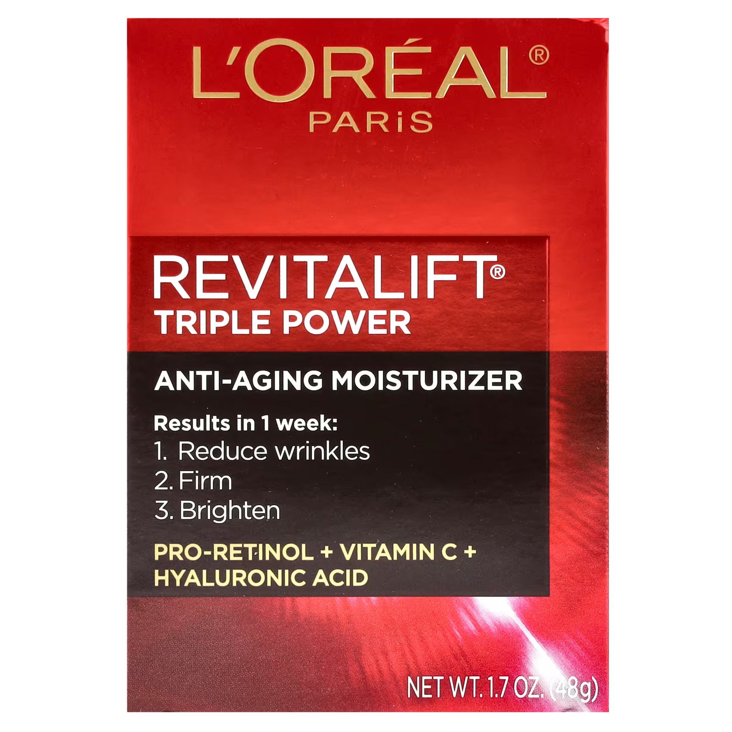 L'Oréal Paris Revitalift Triple Power Anti-Aging Face Moisturizer- (48g)