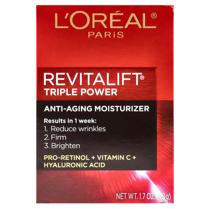 L'Oréal Paris Revitalift Triple Power Anti-Aging Face Moisturizer- (48g)