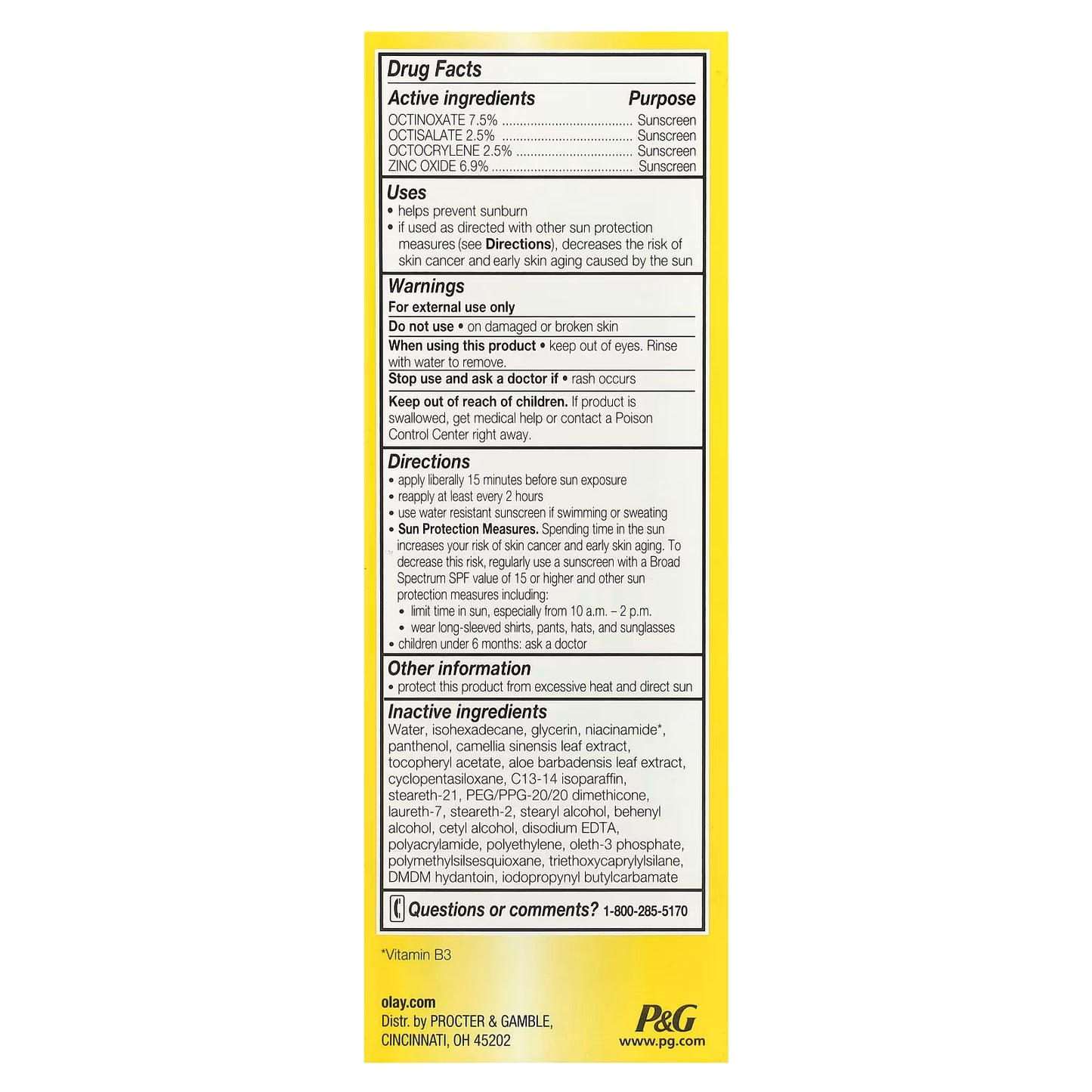 Olay Complete Daily Facial Moisturizer for Sensitive Skin SPF 30