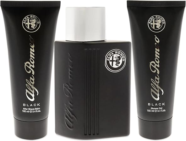 Black by Alfa Romeo for Men - 3 Pc Gift Set 100 ml