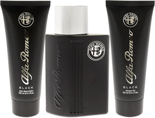Black by Alfa Romeo for Men - 3 Pc Gift Set 100 ml