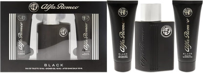 Black by Alfa Romeo for Men - 3 Pc Gift Set 100 ml