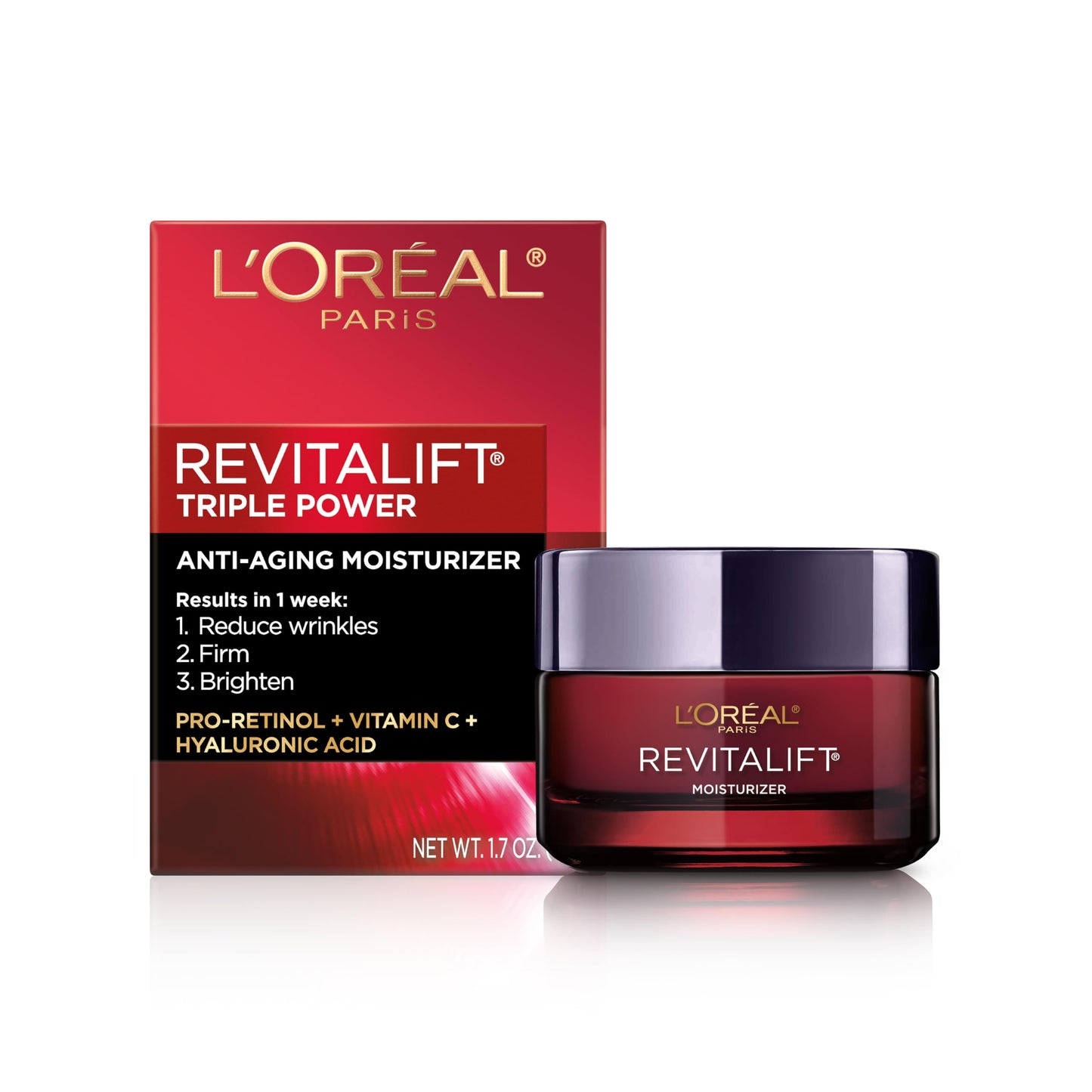L'Oréal Paris Revitalift Triple Power Anti-Aging Face Moisturizer- (48g)