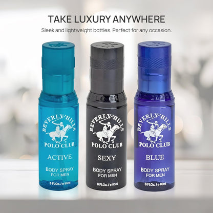 Beverly Hills Polo Club Men's Signature Body Spray Collection