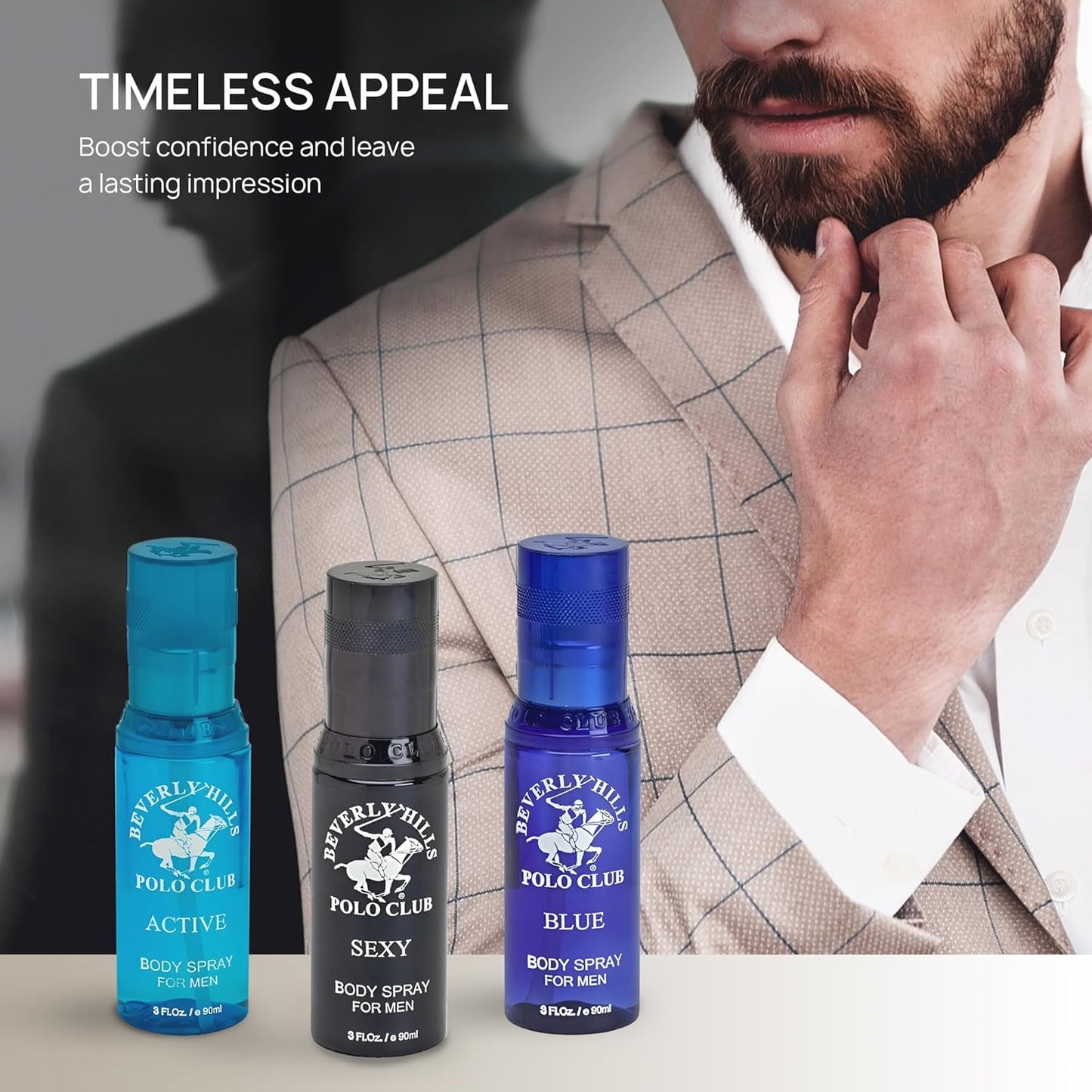 Beverly Hills Polo Club Men's Signature Body Spray Collection