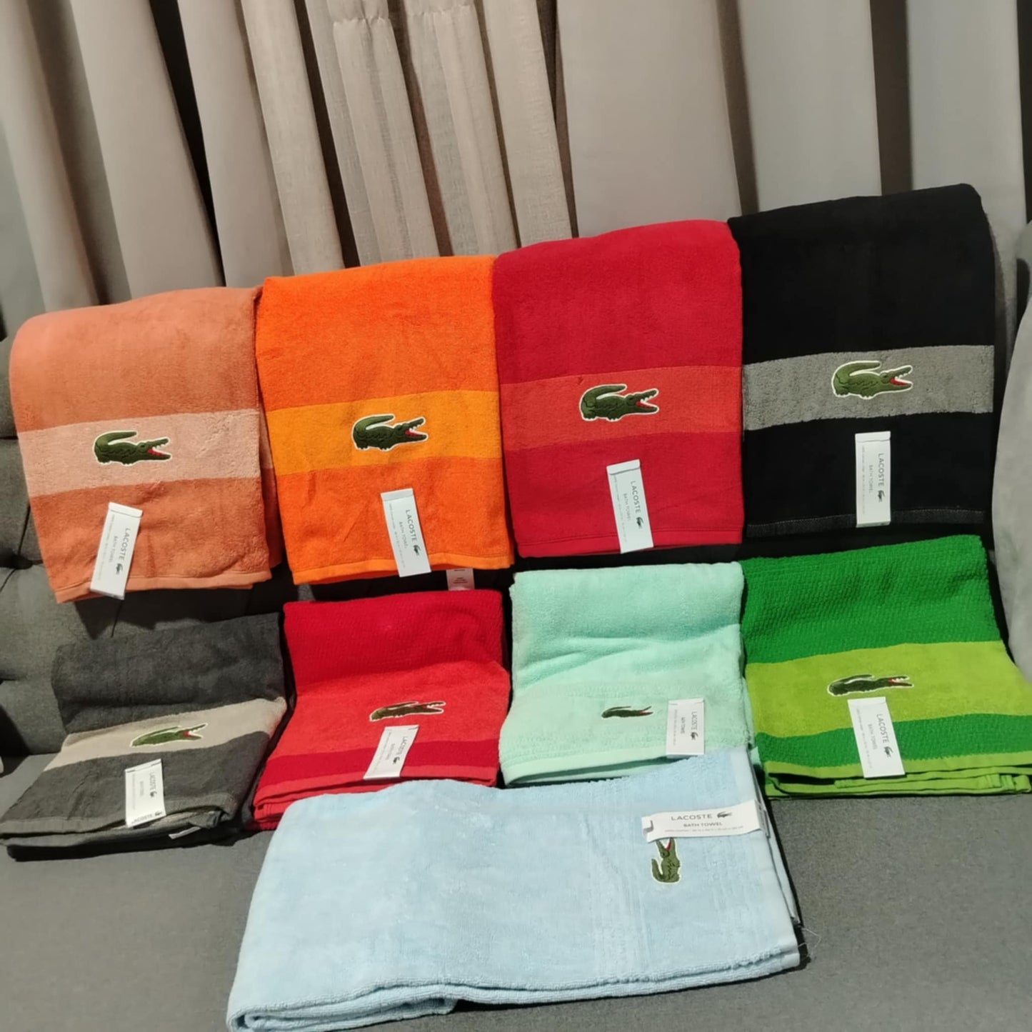 Lacoste Bath Towel Cotton 30 x 52 inches