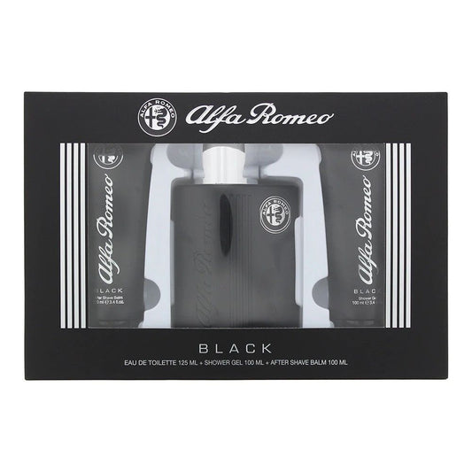 Black by Alfa Romeo for Men - 3 Pc Gift Set 100 ml