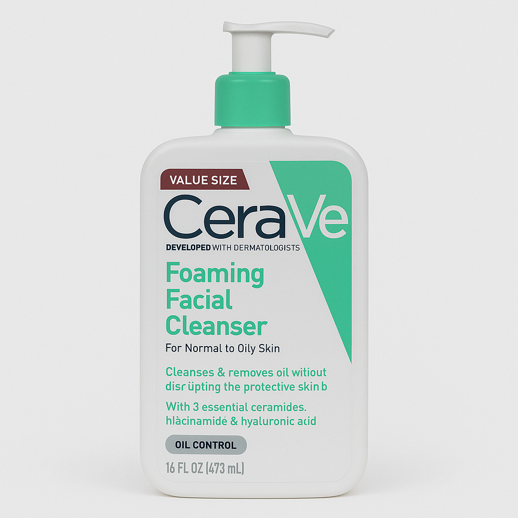 CeraVe Foaming Facial Cleanser – (473 mL)