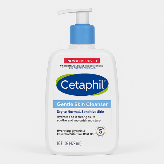 Cetaphil Daily Facial Cleanser — Gentle Skin Cleanser — (473 mL / 16 fl oz)