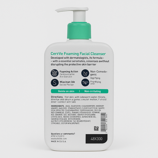 CeraVe Foaming Facial Cleanser – (473 mL)