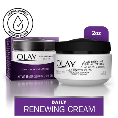 Olay Age Defying Classic Daily Renewal Cream, Face Moisturizer for Combination Skin