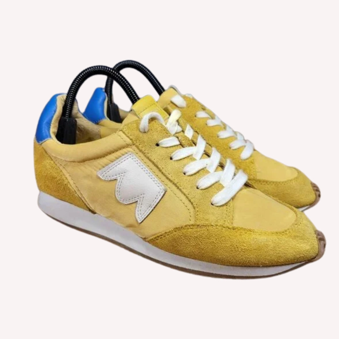 Birdies Roadrunner Citron Shoes Yellow Blue 7.5 Women's