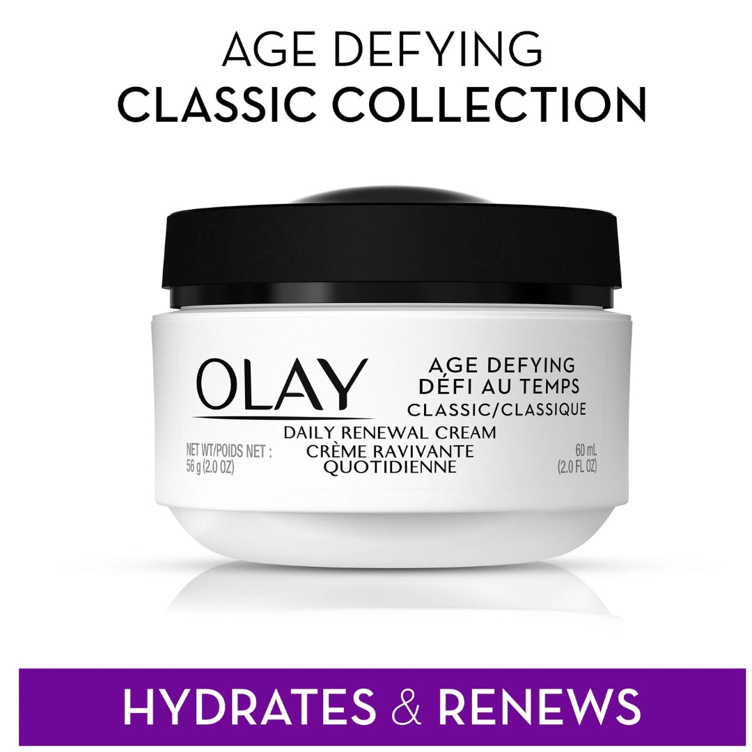 Olay Age Defying Classic Daily Renewal Cream, Face Moisturizer for Combination Skin