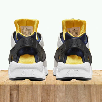 Nike Air Huarache Run Michigan Varsity Maize Yellow White DD1068-107 Men's Size 9.5