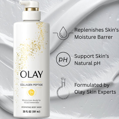 OLAY Collagen Peptide Hydrating Body Wash (591ml)