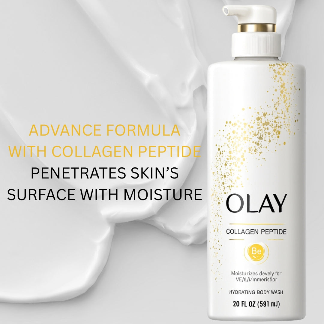 OLAY Collagen Peptide Hydrating Body Wash (591ml)