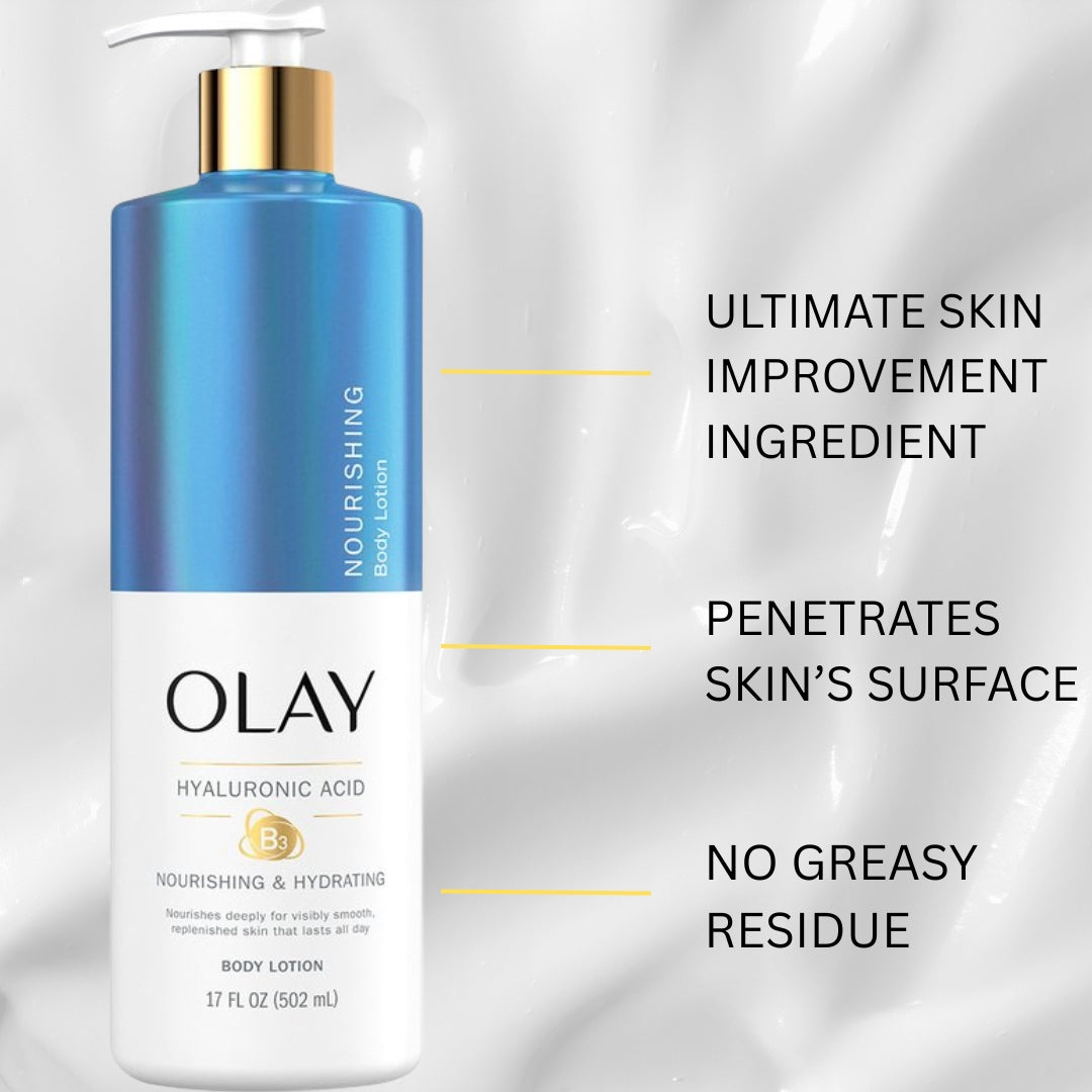 OLAY Hyaluronic Nourishing & Hydrating Body Lotion (502ml)