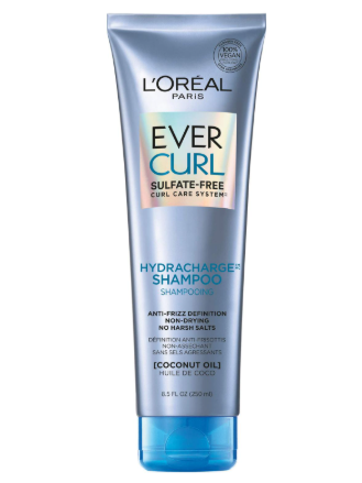 L'Oreal EverCurl Hydracharge Sulfate Free Shampoo with Coconut Oil - 8.5 Oz