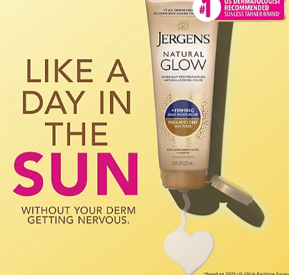 Jergens Natural Glow +FIRMING Daily Moisturize.(221ml)