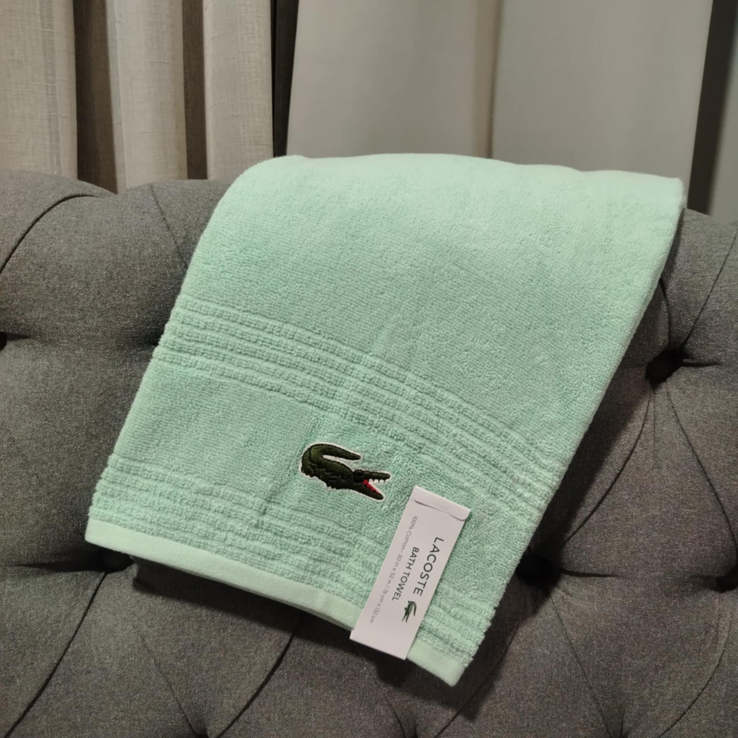 Lacoste Bath Towel Cotton 30 x 52 inches