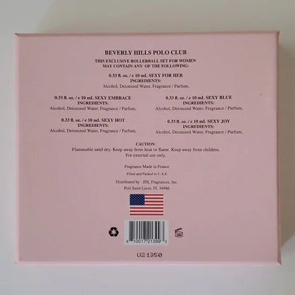 Beverly Hills Polo Club Sexy Floral Rollerball Perfume Set 15 ml