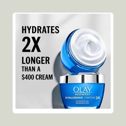 Olay Regenerist Hyaluronic +peptide 24 Hydrating gel fragrance free