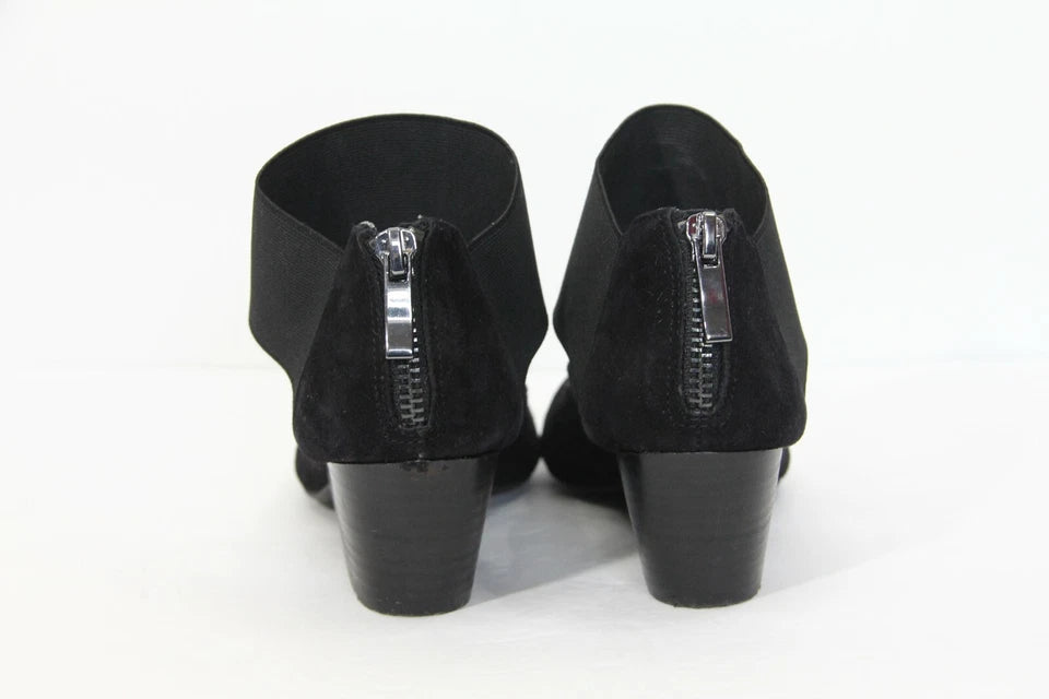 Women Modern Pumps 6.5 Com+Sens Block Heels Shoes Minimalist black suede Size 9